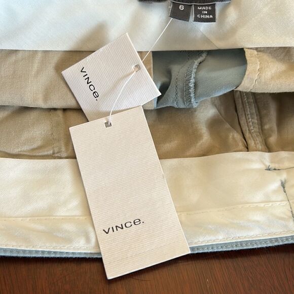 Vince blue cuffed chino pants Size 6 New - Picture 11 of 11